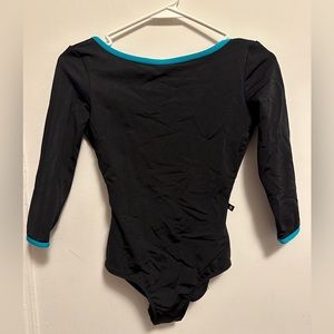 Mariia Black Long Sleeve Leotard